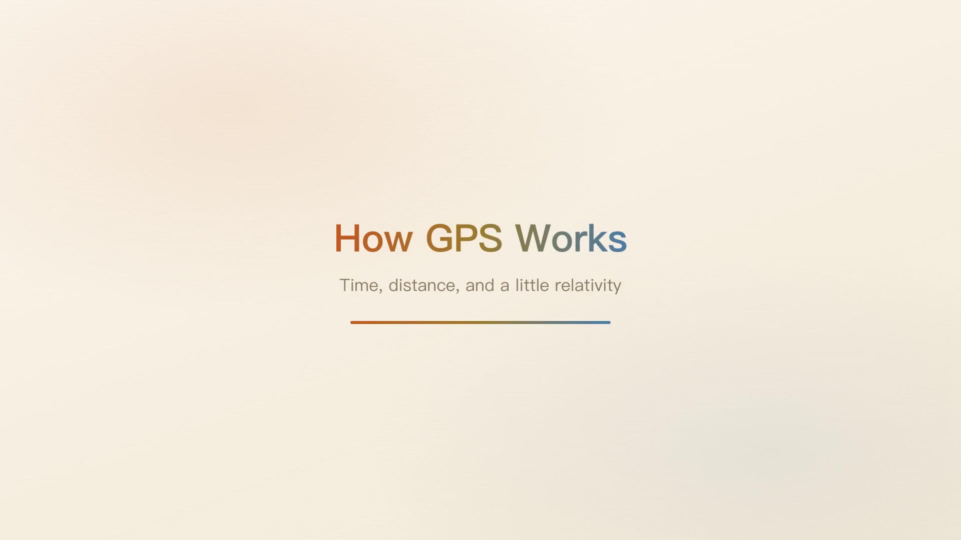 How GPS Works